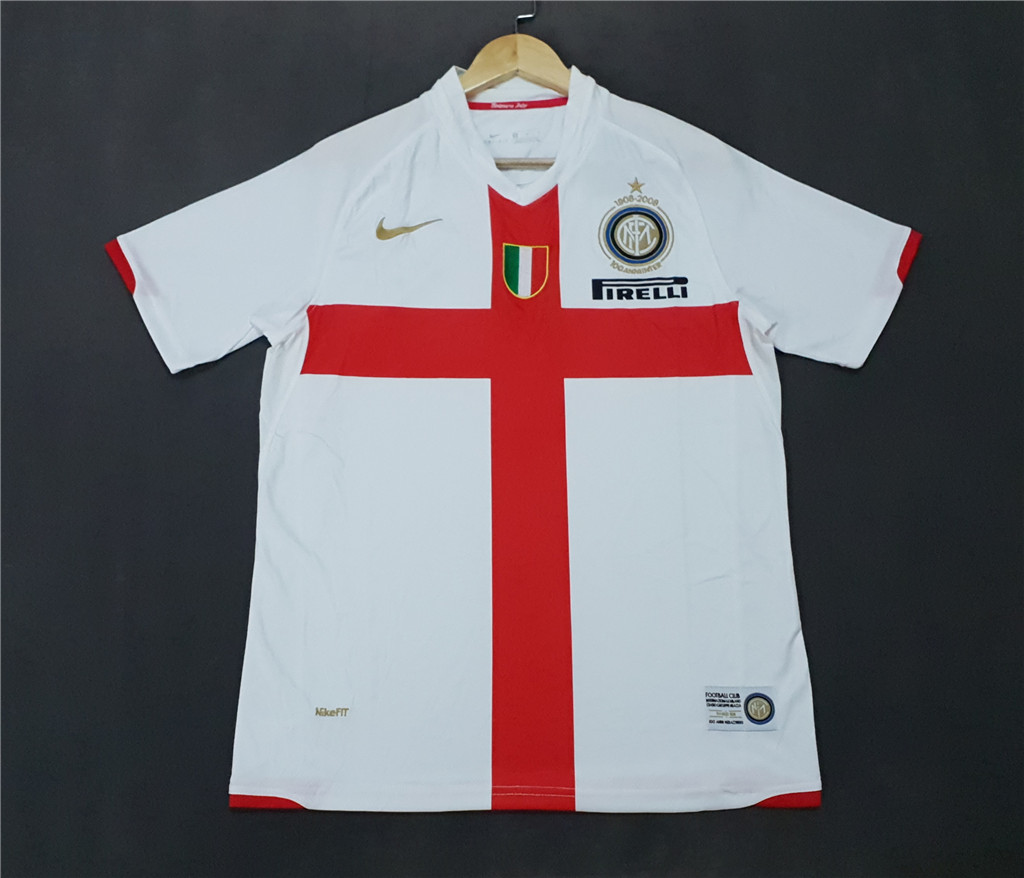 AAA Quality Inter milan 07/08 Away White Soccer Jersey